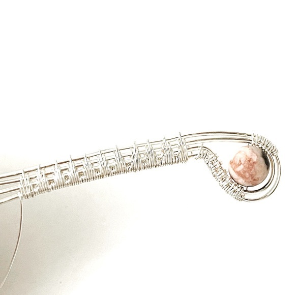 Artisan🤩 Handmade natural pink zebra Jasper rings ✨ - Picture 5 of 5